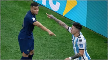 Kylian Mbappe, Enzo Fernandez, France, Argentina, 2022 World Cup.