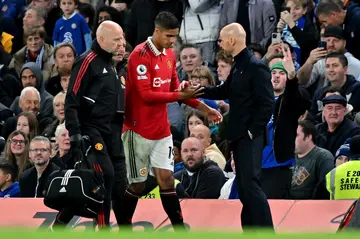 Manchester United's French defender Raphael Varane's hopes of playing in this year's World Cup finals suffered a blow as club coach Erik ten Hag said he would not play before them
