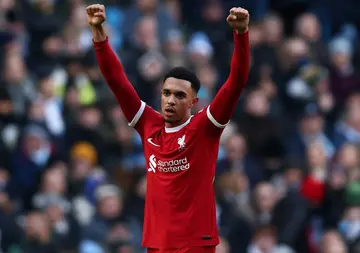 Trent Alexander-Arnold's strike earned Liverpool a 1-1 draw at Man City