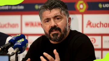 Gennaro Gattuso during a press conference in France