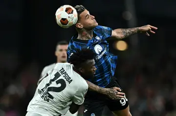 Gianluca Scamacca (R) has been rewarded for his outstanding form for Atalanta in being named in defending champions Italy's provisional Euro 2024 squad