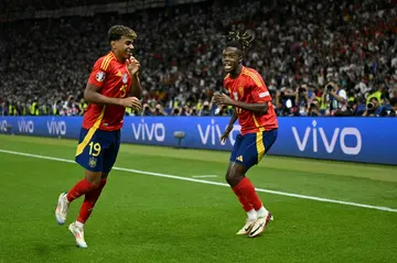 Nico Williams (R) and Lamine Yamal played a starring role in Spain's Euro 2024 success