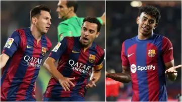 Lamine Yamal, Barcelona, Xavi Hernandez, Lionel Messi, chosen one.