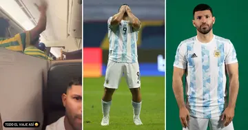 Argentina, Sergio Agüero, Shares, Hilarious Video, Being Stuck, Flight, Excited, Brazilian Fans, Qatar, Sport, World, Soccer