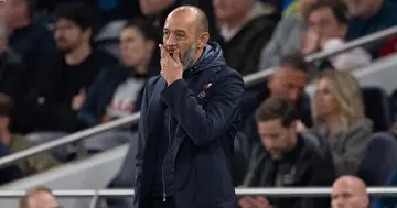 Nuno Espirito cuts a dejected figure during a past Tottenham match. Photo: Getty Images.