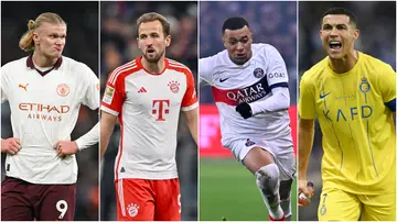Harry Kane, Erling Haaland, Kylian Mbappe, Cristiano Ronaldo, 2023 top scorer