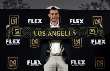 Gareth Bale scored his first goal for Los Angeles FC in a 2-0 win over Sporting Kansas City