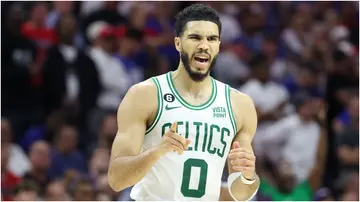 Jayson Tatum, Jaylen Brown, Joe Mazzulla, NBA, Celtics, 76ers