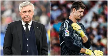 Carlo Ancelotti, Thibaut Courtois, Real Madrid, UEFA Champions League, RB Leipzig