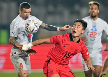 South Korea's Oh Hyeon-gyu (centre) has signed for Celtic