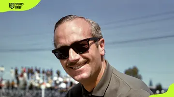 Colin Chapman at the Grand Prix of Mexico