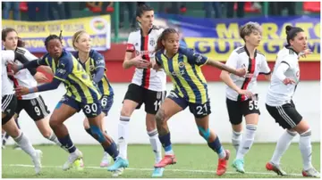 Women's Super Lig derby between Fenerbahce and Besiktas during a past match. Photo: Reddit.