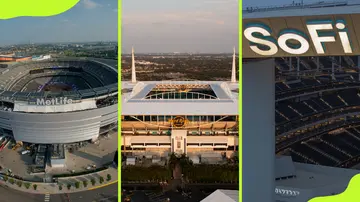 Metlife Stadium, Hard Rock Stadium, and the SoFi Stadium