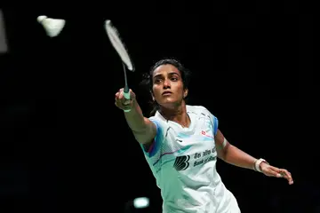 PV Sindhu competes in the Women's Singles Semi Finals