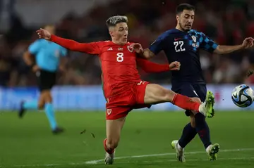 Harry Wilson (left)scored twice as Wales shocked Croatia 2-1