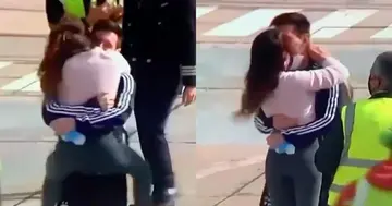 Love in the air: See how Messi’s wife welcomed him back to Argentina after Copa America win