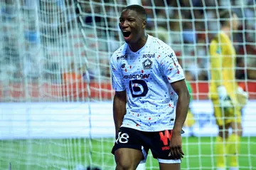 Lille defender Bafode Diakite grabbed a late leveller at Nice