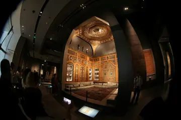 An interior view of the Museum of Islamic Art in Doha during its reopening on October 4