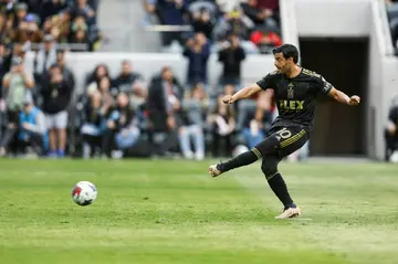 Carlos Vela's injury-time penalty fired Los Angeles FC to the top of the MLS Western Conference standings on Saturday with a win over San Jose