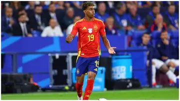 Lamine Yamal in action during the UEFA EURO 2024 group stage match between Spain and Italy at Arena AufSchalke on June 20, 2024, in Gelsenkirchen, Germany. Photo: PressFocus/MB Media.