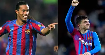 Ronaldinho, Pedri, Barcelona, Spain, La Liga