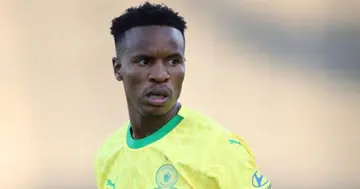 Themba Zwane during a game for Mamelodi Sundowns.