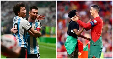 Lionel Messi, Cristiano Ronaldo, Pitch Invasion, Argentina, Portugal