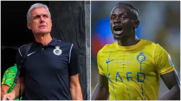 Sadio Mane, Al-Nassr, Luis Castro, head coach, substitution, angry, Abha