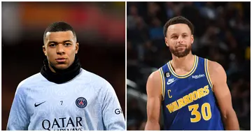 Kylian Mbappe, LeBron James, Kevin Durant, Stephen Curry, Giannis