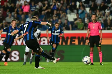 Teun Koopmeiners scored a hat-trick as Atalanta moved top of Serie A