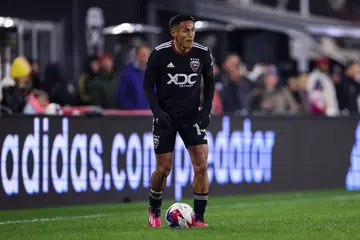 Andy Najar of DC United during a game against Toronto FC at Audi Field on February 25, 2023 in Washington, DC.