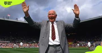 Former Manchester United manager Sir Matt Busby