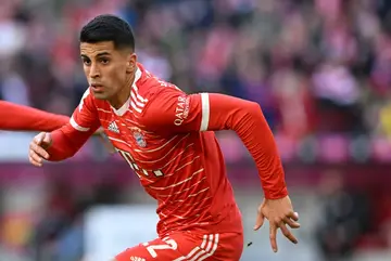 Portuguese midfielder Joao Cancelo scored his first goal for Bayern in the 5-3 win over Augsburg