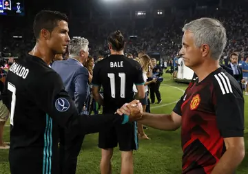 Jose Mourinho jokes he'd knock down Cristiano Ronaldo at Roma unveiling