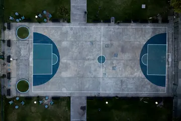 What is the layout of basketball?