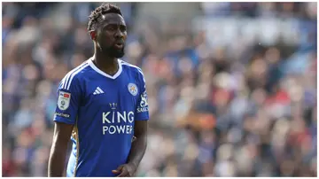 Wilfred Ndidi faces uncertainty about his Leicester City's future amid links with four Premier League sides and Barcelona. Photo: Stephen White.