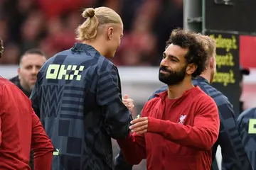 Mohamed Salah, Erling Haaland, Liverpool, Manchester City