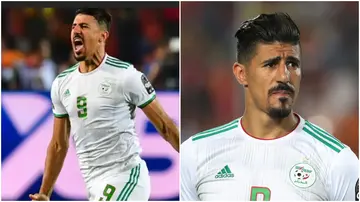 Baghdad Bounedjah of Algieria opened the scoring against Angola on Monday.