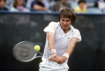 Jimmy Connors of the United States during a match in the Men’s 1981 US Open Tennis Championships circa 1981 in the Queens borough of New York City