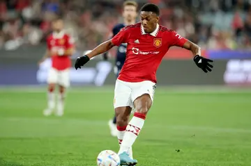 Anthony Martial scored for Manchester United against Melbourne Victory