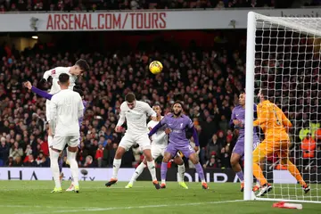 Arsenal's Kai Havertz attempts to score against Liverpool in their FA Cup clash on January 7.