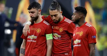 Bruno Fernandes in tears after painful loss in Europa League final
