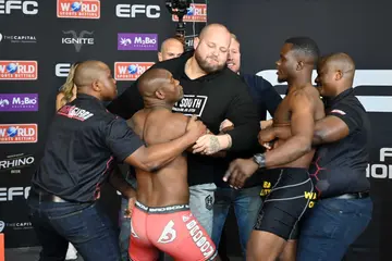 Igeu Kabesa, Vince Bembe, Sport, World, EFC,104, Featherweight Title, Winner, Title, Johannesburg, Jeremie Tshibala, Christopher Matukane