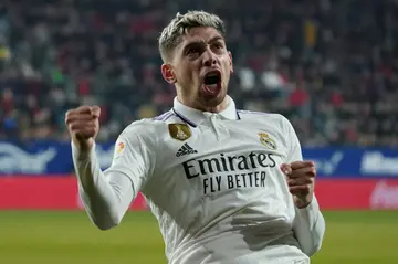 Fede Valverde scored his 12th goal of the season in all competitions