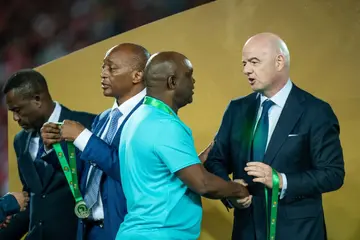 Pitso Mosimane, Gianni Infantino, Kaizer Chiefs, Al Wahda, M'baye Leye, Ndubuisi Egbo