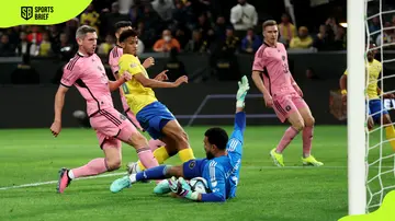 Inter Miami players defending against Al Nassr