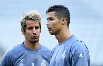 Fabio Coentrao and Ronaldo