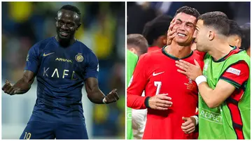 Sadio Mane offered support to Cristiano Ronaldo on Instagram after the Portuguese captain missed a crucial penalty against Slovenia on Monday evening.