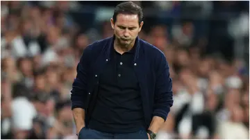 Frank Lampard looks dejected during the UEFA Champions League quarterfinal match between Real Madrid and Chelsea FC. Photo by Angel Martinez.