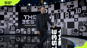 Ruud Gullit on stage during FIFA awards